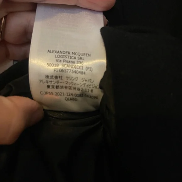 Alexander McQueen Black Logo T-Shirt Dress size 46 (large) - Picture 4 of 7